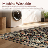 Charming Warm Toned Floral Fusion(Black)