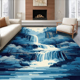 Striking Water Inspired Geometry(Blue)