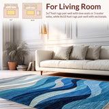 Contemporary Blue Toned Abstract(Blue)