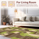 Elegant Curvilinear Motif(Green)