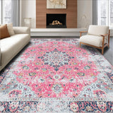 Charming Vintage Floral Print(Pink)