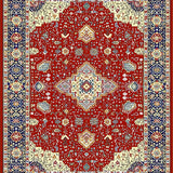 Vibrant Coastal Striped Texture(Red)