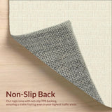 Minimalist Beige Basket Weave Area with Geometric Simplicity(Beige)