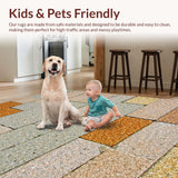 Ultra Soft Area Rug, Non Slip, Stain Resistant, Washable Area Rugs for Living Room, Bedroom, Minimalist Bedroom Area Rug for High Traffic Viscose(Gray)