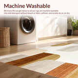 Low Pile Beige With Abstract Geometric Design For Contemporary Decor(Beige)