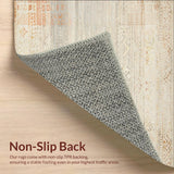 Modern Beige Cream with Faded Tribal Motifs(Beige)
