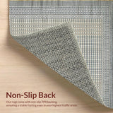 Ultra Soft Area Rug, Non Slip, Stain Resistant, Washable Area Rugs for Living Room, Bedroom, Rustic Abstract Organic Patterns(Gray)