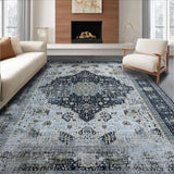 Artistic Retro Symmetrical Elements(Blue)