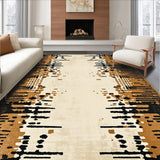 Ultra Soft Area Rug, Non Slip, Stain Resistant, Washable Area Rugs for Living Room, Bedroom, Minimalist Abstract Animal Design(Beige)
