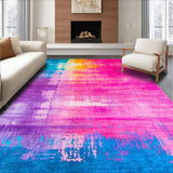 Ultra Soft Area Rug, Non Slip, Stain Resistant, Washable Area Rugs for Living Room, Bedroom, Dynamic Soft Textured Harmony(Pink)