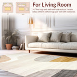Ultra Soft Area Rug, Non Slip, Stain Resistant, Washable Area Rugs for Living Room, Bedroom, Luxurious Soft Sand Textures(Beige)