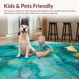 Contemporary Marbleized Visual Delight(Green)