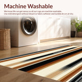 Ultra Soft Area Rug, Non Slip, Stain Resistant, Washable Area Rugs for Living Room, Bedroom, Trendy Western Vibe Howdy Accent Beige Black Decor(Brown)