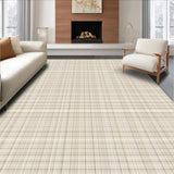 Ultra Soft Area Rug, Non Slip, Stain Resistant, Washable Area Rugs for Living Room, Bedroom, Vibrant Contemporary Striped Aesthetic(Beige)