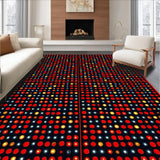Ultra Soft Area Rug, Non Slip, Stain Resistant, Washable Area Rugs for Living Room, Bedroom, Retro Red Dice Aesthetic(Red)
