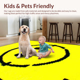 Ultra Soft Area Rug, Non Slip, Stain Resistant, Washable Area Rugs for Living Room, Bedroom, Striking Modern Youthful Expression(Yellow)