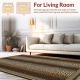 Ultra Soft Area Rug, Non Slip, Stain Resistant, Washable Area Rugs for Living Room, Bedroom, Eclectic Multicolor Animal Print(Brown)