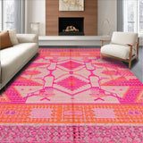 Modern Colorful Geometric Motif(Pink)