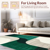 Contemporary Light and Dark Green Harmony(Green)