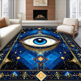 Blue Tones Welcome Mat(Blue)