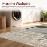 Ultra Soft Area Rug, Non Slip, Stain Resistant, Washable Area Rugs for Living Room, Bedroom, Elegant Monochrome Animal Motif(Beige)