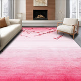 Ultra Soft Area Rug, Non Slip, Stain Resistant, Washable Area Rugs for Living Room, Bedroom, Tranquil Blossom Breeze Aesthetic(Pink)