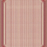Ultra Soft Area Rug, Non Slip, Stain Resistant, Washable Area Rugs for Living Room, Bedroom, Serene Earthy Tones with Curves(Red)