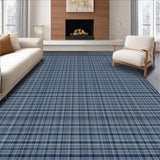 Charming Country Style Gingham Accent(Blue)