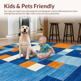 Funky Rainbow Fuzzy Geometry(Blue)