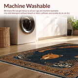 Ultra Soft Area Rug, Non Slip, Stain Resistant, Washable Area Rugs for Living Room, Bedroom, Whimsical Playful Animal Theme Aesthetic(Brown)