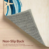 Lively Blue Tones with Shells(Beige)