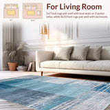 Chic Modern Swirling Visual Elements(Blue)