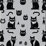 Charming Quirky Feline Art(Black)