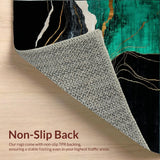 Chic Black and Green Harmony(Black)