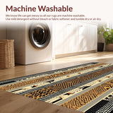 Ultra Soft Area Rug, Non Slip, Stain Resistant, Washable Area Rugs for Living Room, Bedroom, Rustic Animal Print Aesthetic(Beige)