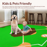 Dynamic Green and Brown Sports Motif(Green)