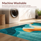 Lively Abstract Wave Composition(Blue)