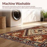 Ultra Soft Area Rug, Non Slip, Stain Resistant, Washable Area Rugs for Living Room, Bedroom, Rustic Texas Star Entryway Non-Slip Washable Carpet(Brown)