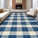 Ultra Soft Area Rug, Non Slip, Stain Resistant, Washable Area Rugs for Living Room, Bedroom, Contemporary Gray Medallion Influence(Blue)