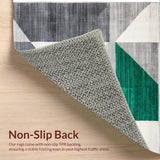 Ultra Soft Area Rug, Non Slip, Stain Resistant, Washable Area Rugs for Living Room, Bedroom, Stain-Resistant Soft Area Rug for Modern Spaces(Gray)