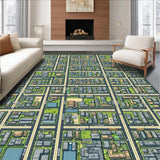 Dynamic Blue Green Streetscape(Gray)