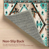 Contemporary Turquoise Tribal Elements(Beige)