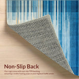 Ultra Soft Area Rug, Non Slip, Stain Resistant, Washable Area Rugs for Living Room, Bedroom, Waterproof Patio Living Area(Blue)