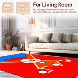 Lively Artistic Sports Imagery(Red)