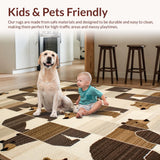 Ultra Soft Area Rug, Non Slip, Stain Resistant, Washable Area Rugs for Living Room, Bedroom, Cute Cozy Animal Inspired Design(Beige)