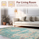 Contemporary Floral Cream Accent(Blue)