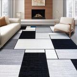 Ultra Soft Area Rug, Non Slip, Stain Resistant, Washable Area Rugs for Living Room, Bedroom, Vibrant Abstract Geometric Elements(Gray)
