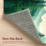 Vibrant Woodland Scene Runner(Green)