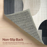 Ultra Soft Area Rug, Non Slip, Stain Resistant, Washable Area Rugs for Living Room, Bedroom, Charming Cozy Round Bubble Style(Gray)