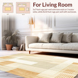 Modern Beige Runner Contemporary Design for Stylish Living Spaces(Beige)